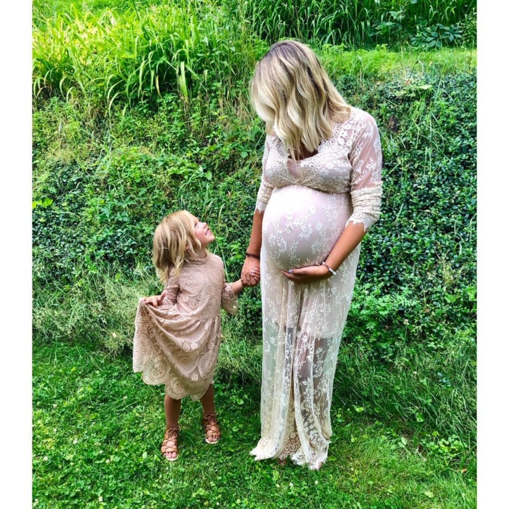 All Lace Maternity Dress